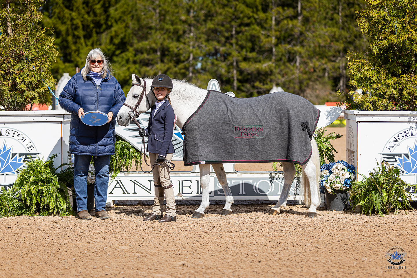 (Juniper Fahlenbock & Old School; photo credit Laurel Jarvis Photo)